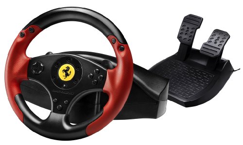 Thrustmaster Ferrari Racing Wheel Red Legend Edition (Lenkrad inkl. 2-Pedalset, PS3 / PC)
