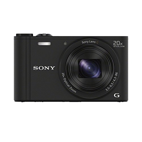 Sony DSC-WX350 Digitalkamera (18 Megapixel, 20-fach opt. Zoom, 7,5 cm (3 Zoll) LCD-Display, NFC, WiFi) schwarz
