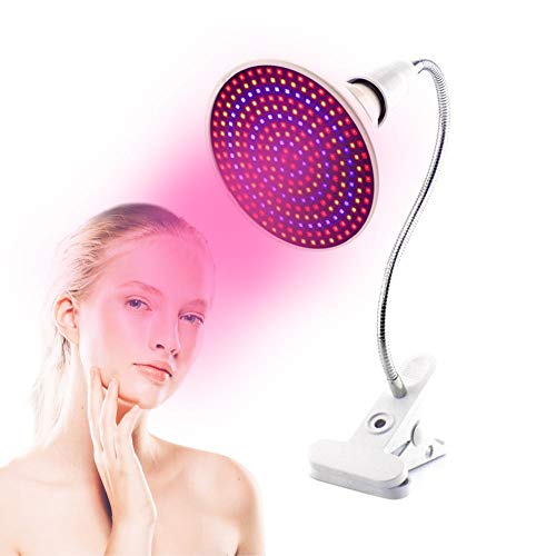 LED Licht Heizungs Therapie Standplatz Lampen, LED Hautverjüngung Licht Professionelle Therapie Akne Faltenbehandlung Gesicht Körperpflege(Einzellampenhalter + Halterungssatz)