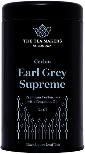 The Tea Makers of London  edelster hochwertiger Earl Grey 125g lose Blätter Schwarzer Tee von prämiertem Teekontor, 1er Pack (1 x 125 g)