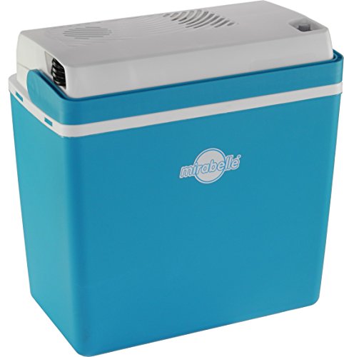 EZetil Mirabelle E24 Thermoelektrische Kühlbox ideal für Outdoor Aktivitäten im Garten, Grillen Picknick 12V/230V, Blau/Weiß