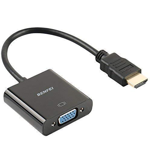 HDMI zu VGA, benfei Vergoldete HDMI-auf-VGA-Adapter (Stecker auf Buchse) für Computer, Desktop, Laptop, PC, Monitor, Projektor, HDTV, Chromebook, Raspberry Pi, Roku, Xbox und mehr