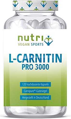 L-CARNITIN Carnipure  - TESTSIEGER 2018* - 240 Kapseln (2x 120 Caps) - Laborgeprüfte Markenqualität aus Deutschland - beste Bioverfügbarkeit - Vegan L-Carnitine - Diät & Definition