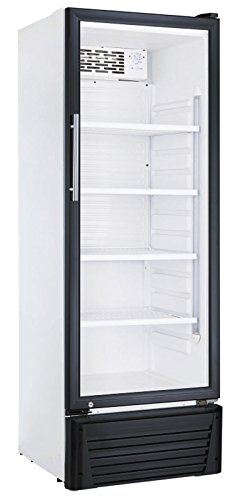 Kühlschrank mit Glastür 336 Liter Flaschenkühlschrank Getränkekühlschrank Gewerbekühlschrank 600 x 590 x 1710 mm