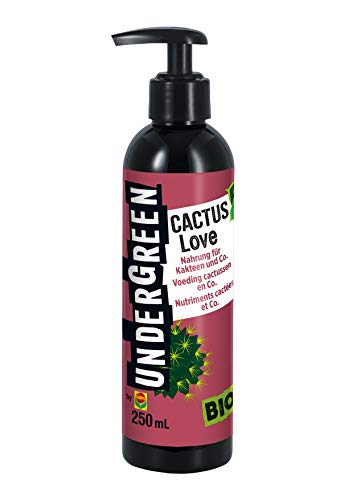 Undergreen Cactus Love, Nahrung für alle Kakteen und Sukkulenten, Bio-Flüssigdünger, 250 ml