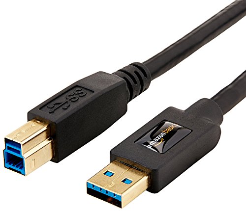 AmazonBasics USB-3.0-Kabel, USB-A-auf-USB-B, 1,8 m