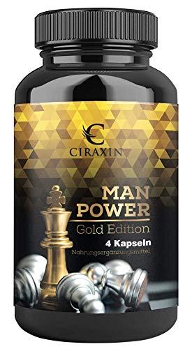 Ciraxin - Man Power (Das Original) | Natürliche aber extreme Unterstützung | 4 Kapseln | 1 Dose