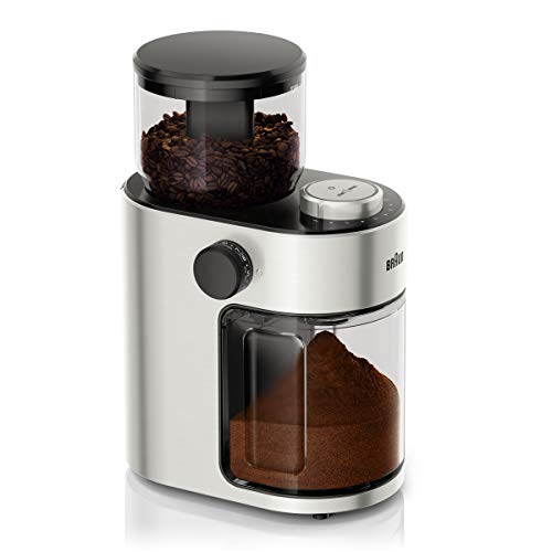 Braun FreshSet KG7070 Kaffeemühle | French Press, Filterkaffee, Espresso | 15 Mahlgrad-Einstellungen | 2-12 Tassen | Für 220g Kaffee