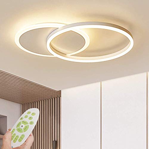 LED Deckenleuchte Moderne Dimmbare Wohnzimmerlampe Ring Designer Deckenlampe Mit Fernbedienung Mode Deckenlampe Minimalistisches Metall Acryl Beleuchtung Schlafzimmer Küche Esszimmer Lichter