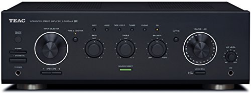 Teac A-R650MK2 Stereo-Vollverstärker (2x 120 Watt, 7 Audioeingänge, Phono, Mikrofoneingang, A/B, Tape-2 Monitor, Direktmodus, Kopfhörerausgang) schwarz