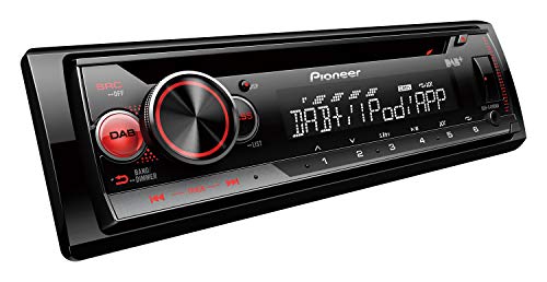 Pioneer DEH-S410DAB | 1DIN Autoradio | CD-Tuner mit DAB+ und RDS | MP3 | USB und AUX-Eingang | iPhone-Steuerung | ARC App | 5-Band Equalizer | RGB-Beleuchtung