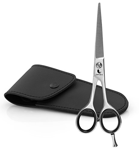 Haarschere Pamara Premium | Extra scharfe Friseurschere inkl. Etui - scharfer und präziser Schnitt | Perfekter Haarschnitt für Damen und Herren