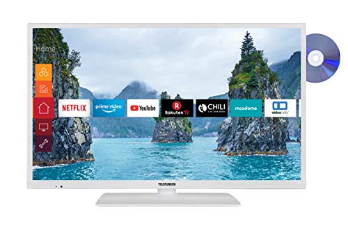 Telefunken XH32G511D-W 81 cm (32 Zoll) Fernseher (HD-Ready, Triple-Tuner, Smart TV, Prime Video, DVD-Player)