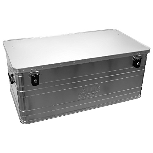 ALUTEC 2031140 Aluminiumbox B140 mit Zylinderschloss, 900 mm x 490 mm x 380 mm