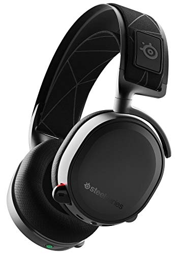 SteelSeries Arctis 7 - Gaming Headset - verlustfreies und drahtloses - DTS Headphone:X v2.0 Surround für PC und PlayStation 4 - Schwarz [2019 Edition]