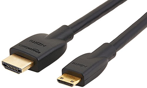 AmazonBasics Hochgeschwindigkeits-HDMI-Kabel, Typ Mini-HDMI auf HDMI, HDMI-Standard 2.0 - 1,82 meter