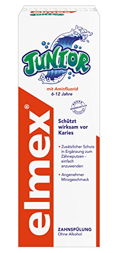 elmex JUNIOR Zahnspülung, 3er Pack (3 x 400 ml)