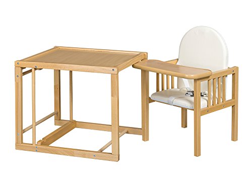 Best For Kids Kombihochstuhl Victoria - leicht umbaubar zur Stuhl-Tisch-Kombination HIGH QUALITY