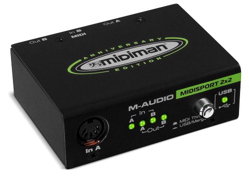 M-Audio Midisport 2X2 Anniversary Edition 2-In/2-Out USB MIDI Interface