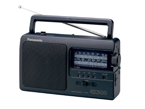 Panasonic RF-3500E9-K Tragbares Radio (Analog-Tuner (UKW/MW/LW/KW), Netz- und Batteriebetrieb) schwarz