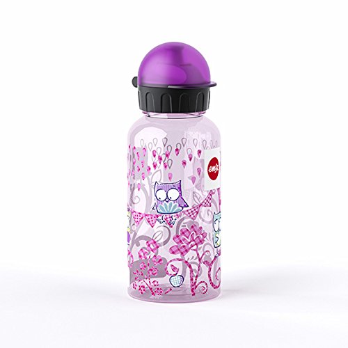 Emsa Kinder-Trinkflasche, 400 ml, Sicherheitsverschluss, Kids Owl, Tritan, 518128