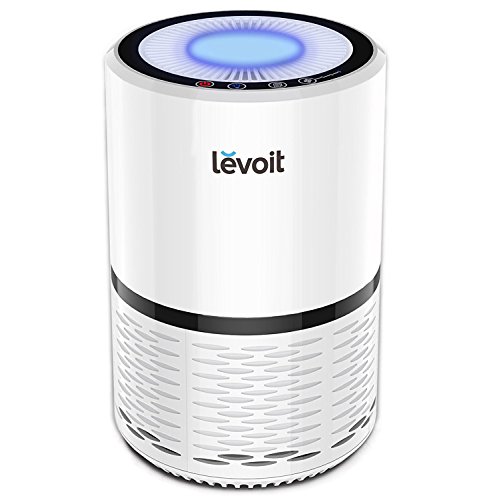 Levoit Luftreiniger Air Purifier mit HEPA-Kombifilter & Aktivkohlefilter, 3-Stufen-Filterung für 99,97% Filterleistung und Nachtlicht, perfekt für Allergiker und Raucher, LV-H132