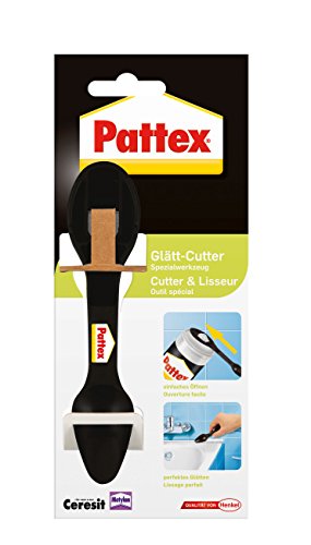 Pattex Glätt-Cutter / Vielseitiges Fugenwerkzeug für Fliesen / Einfaches Glätten und Entfernen von Fugenmasse / 1er Pack