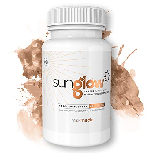 Sunglow Selbstbräuner Kapseln | Unterstützen die natürliche Bräunungsfähigkeit des Körpers | enthält Carotinoid-Vitamine | Natürliche Inhaltsstoffe | Schönheitsmittel | 60 Kapseln