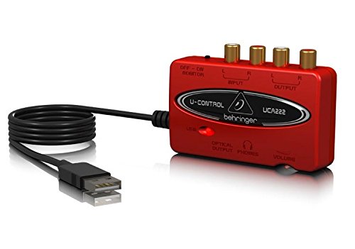 Behringer U-Control UCA222 USB Audio Interface 2-in/2-out  (externe USB Soundkarte)