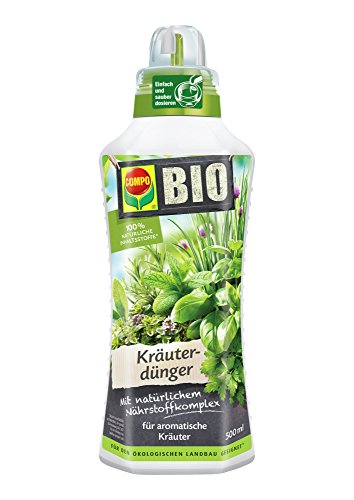 COMPO BIO Kräuterdünger für alle Gewürzpflanzen und Kräuter, Natürlicher Spezial-Flüssigdünger, 500 ml