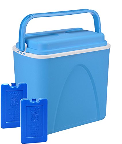 Smartweb Kühlbox 24 Liter Inklusive 2X Kühlakkus Kühltasche Isolierbox Warmhaltebox Thermobox Kühlschrank Cooler
