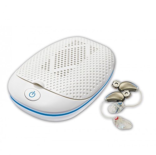 Audioline DB 130 Mini, Portable Trockenbox mit Reiseetui zur Hörgeräte-Trocknung