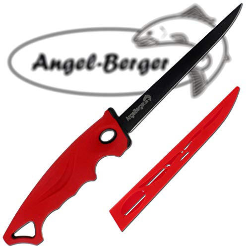 Angel-Berger Filetiermesser sehr scharf Angelmesser Filet Knife Fischmesser beschichtet