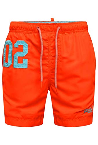 Superdry Herren Water Polo Swim Shorts, Arancione (Havana Orange Vqh), X-Large (Herstellergröße: XL)