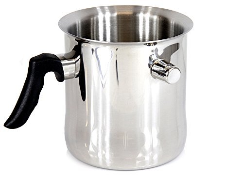 Simmertopf / Milchtopf 2 Liter vom MEYERHOFF als Kochtopf aus Edelstahl für Induktion, Gas, Elektro und Halogen