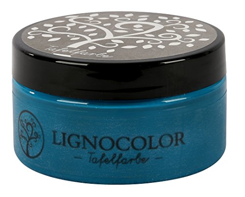 Lignocolor Tafelfarbe Tafellack echter Tafel-Look 100ml (Petrol 03)