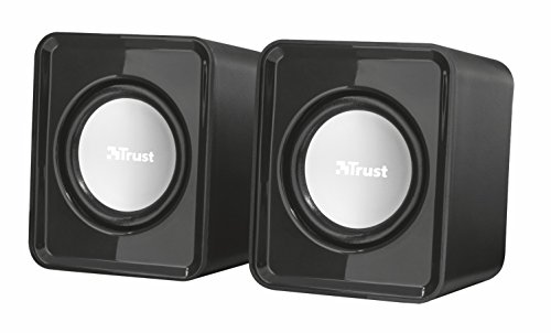 Trust Leto 2.0 USB Lautsprecher Set (6 Watt, 3,5mm, USB-Stromversorgung, für PC, Laptop, Tablet und Smartphone) schwarz