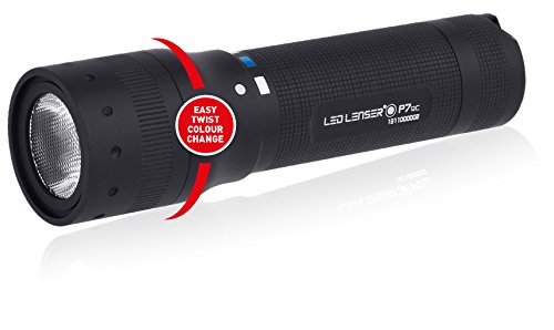 LED Lenser P7 QC Taschenlampe Box, RGB, High Performance Line, P-Serie, 4x AAA, 9407-Q