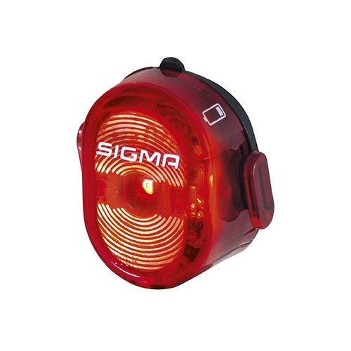 Sigma Sport LED Akku Fahrradbeleuchtung Nugget II, 400 m Sichtbarkeit, wiederaufladbares Rücklicht, StVZO Zugelassen, Schwarz
