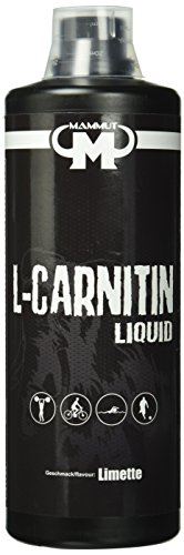 Mammut L-Carnitin Liquid, Limettengeschmack, trinkfertig,  1000 ml Flasche