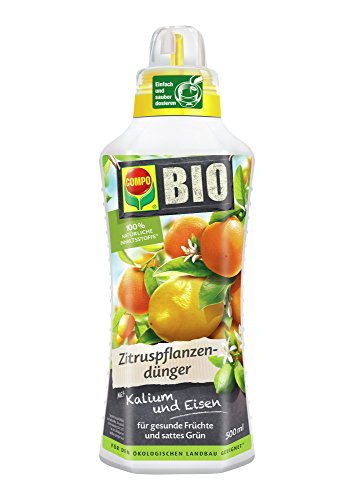 COMPO BIO Zitruspflanzendünger für alle Zitruspflanzen-Arten, Natürlicher Spezial-Flüssigdünger, 500 ml