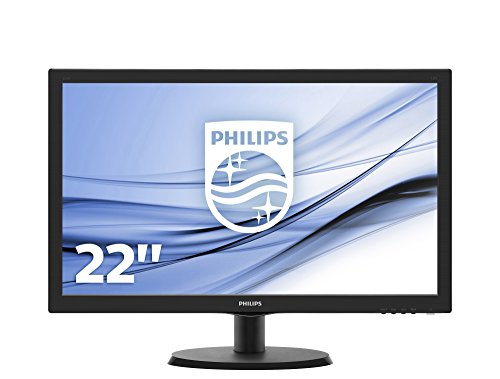 Philips 223V5LSB/00 54,6 cm (21,5 Zoll) Monitor (VGA, DVI, 1920 x 1080, 60 Hz) schwarz