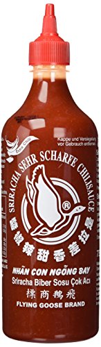 Flying Goose Chilisauce, Sriracha, sehr scharf, 1er Pack (1 x 730 ml Flasche)
