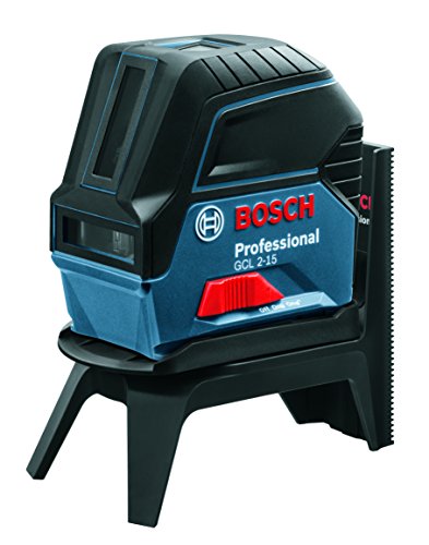 Bosch Professional Kreuzlinienlaser GCL 2-15 (Halterung, 3x AA Batterien, Zieltafel, Schutztasche, Einlage für L-BOXX, Karton, Arbeitsbereich: 15 m)