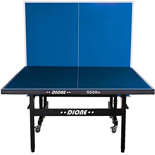 Dione Tischtennistisch S500o - 6mm top - Outdoor Klapp - Rollbar Tischtennisplatte für draußen - Wetterfeste TT-Tisch 55kg - 10 Minuten Installation