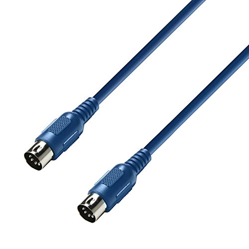 Adam Hall Cables K3MIDI0300BLU 3 Star Serie MIDI-Kabel (3m) blau