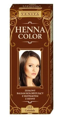 Henna Color 115 Schokolade Haarbalsam Haarfarbe Farbeffekt Naturhaarfärbemittel Henne Öko