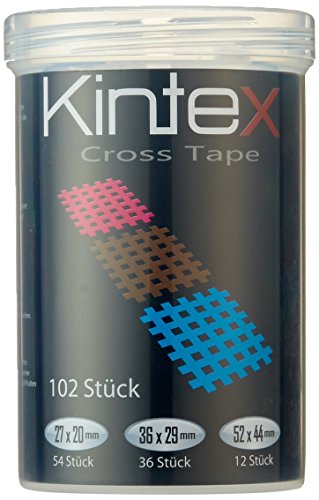 Ziatec Kintex Cross Tapes Box mit 102 Oder 204 Pflaster Tape Schutzdose, Größe:Universalgröße, Farbe:Mix…