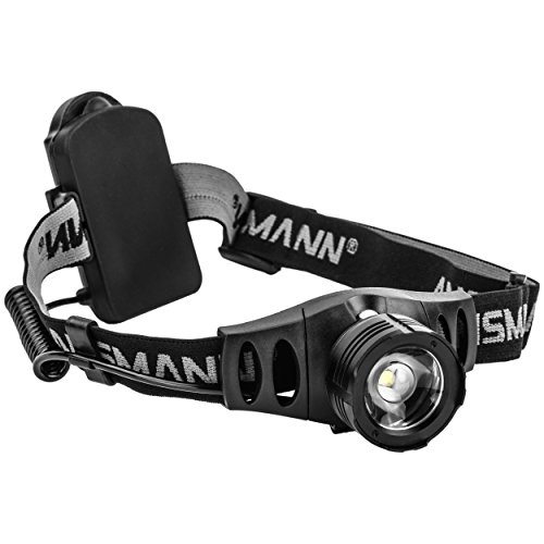 ANSMANN Stirnleuchte HD7F mit stufenloser Fokussierung / Profi LED-Stirnlampe mit 280 Lumen zum Radfahren  Laufen mit Hund  Joggen  Angeln  Jagd  Klettern & Werkstatt - ideal für dunkle Nächte