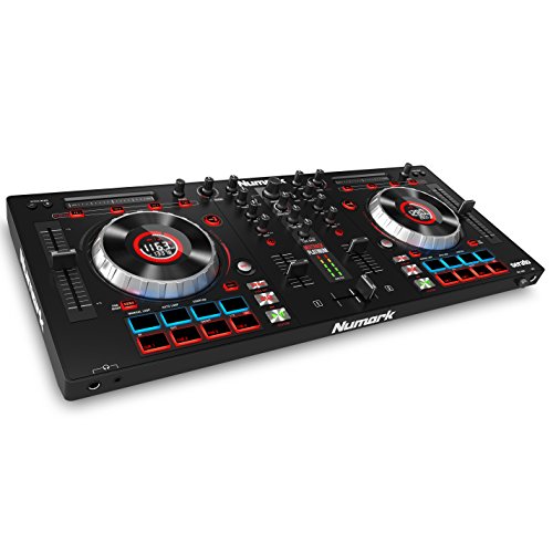 Numark MixTrack Platinum 2-Deck All-in-One DJ Controller mit Jogwheel Display und 24-Bit Audio Ausgabe inkl. Serato Intro und Prime Loops Remix Tool Kit